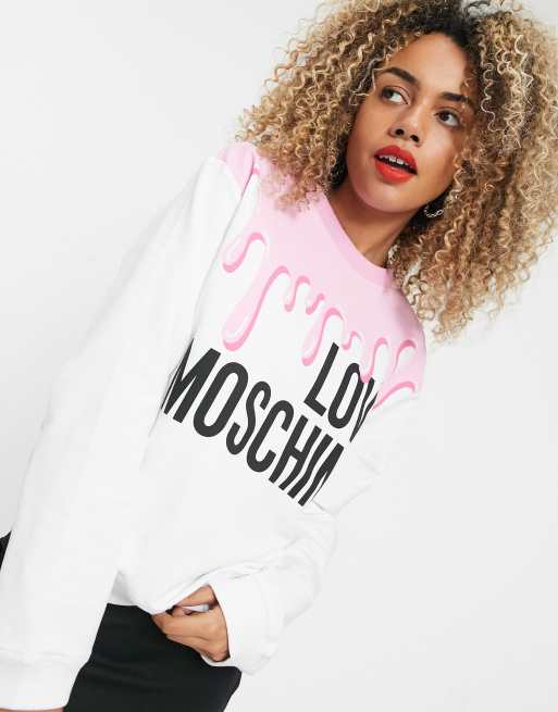 Sweatshirt sales love moschino