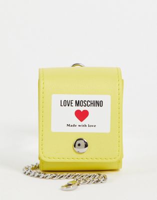 Love Moschino iPad case in yellow