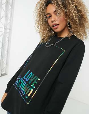 moschino logo sweatshirt
