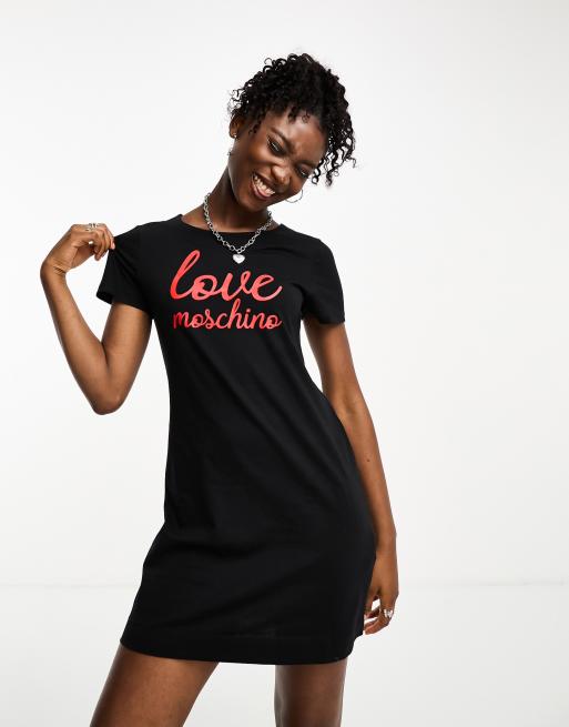 Moschino t shirt dress womens sale