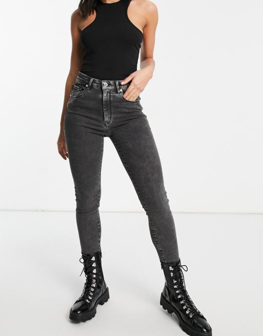 Jean Skinny Love Moschino Femme Taille 30 - Détails Fourrure Et Logo - Neuf