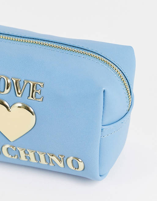 NEU Love Moschino Kosmetiktasche blau Taschen Pochettes 