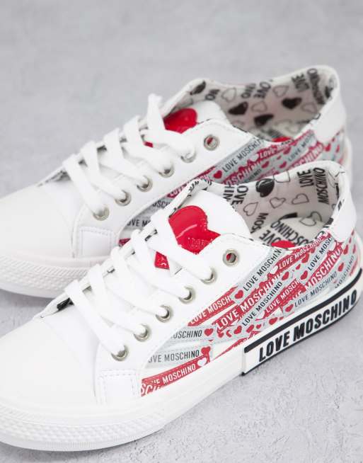 Moschino logo discount print sneakers