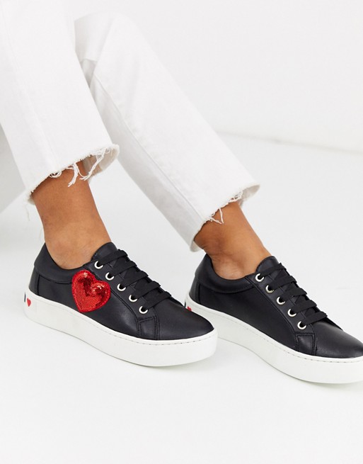 Love Moschino lace up trainers