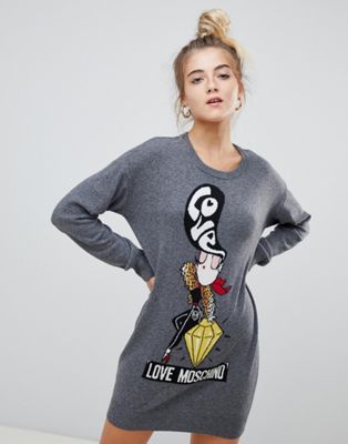 love moschino sweater dress