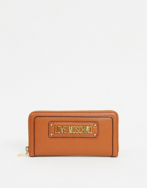 Love Moschino large purse in tan