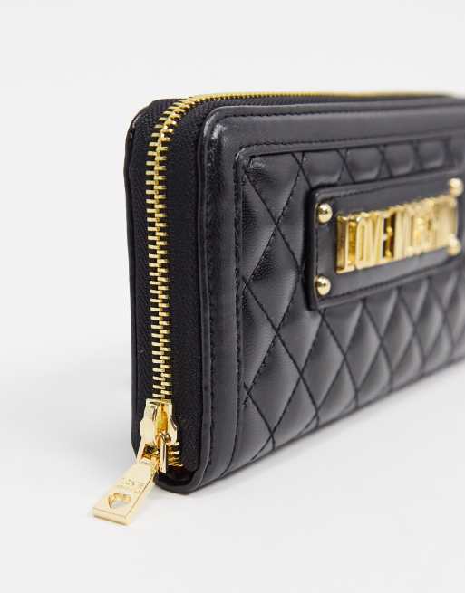 Love Moschino large quilted purse in black, 4 of 4