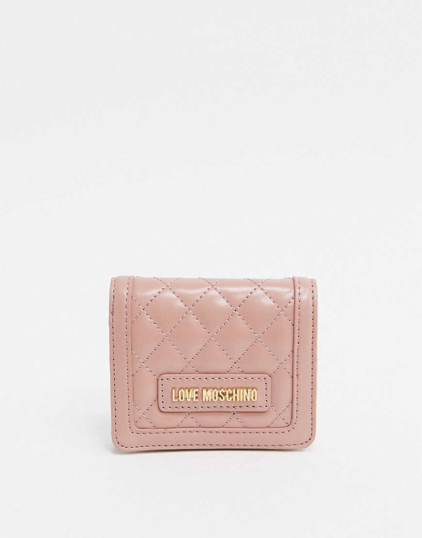 Love Moschino - Lille vatteret pung i pink