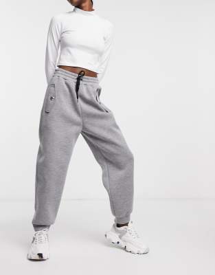 grey moschino joggers