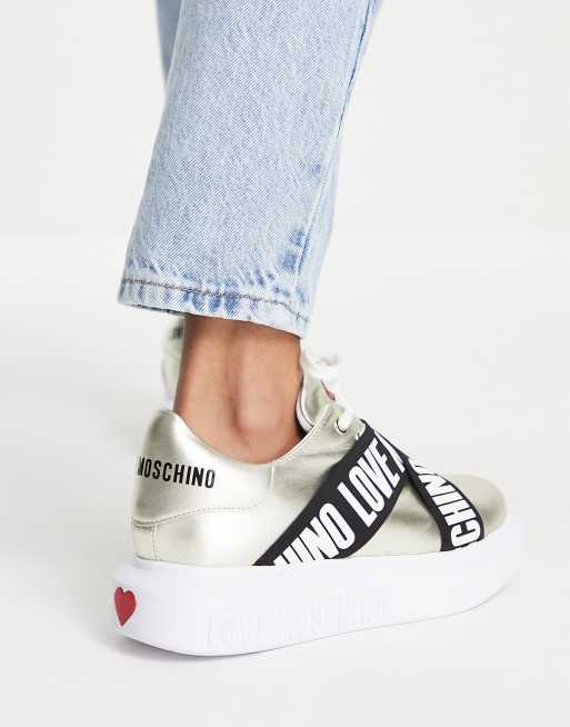 Moschino strap sale trainers