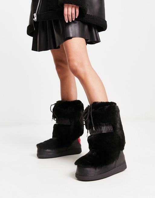 Buy Waterproof Warm Faux Fur Lined Snow Boots from Next