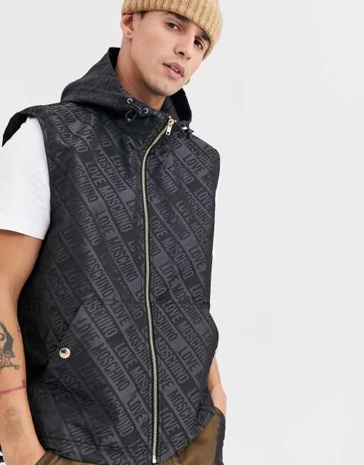 Love Moschino logo gilet jacket