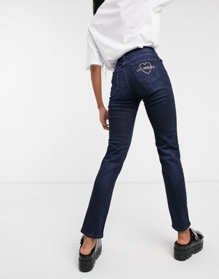 Love Moschino logo pocket skinny jeans 