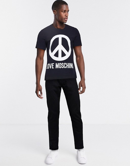 Love Moschino logo print t-shirt