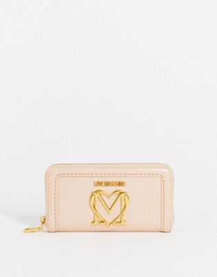 Love Moschino logo purse in beige