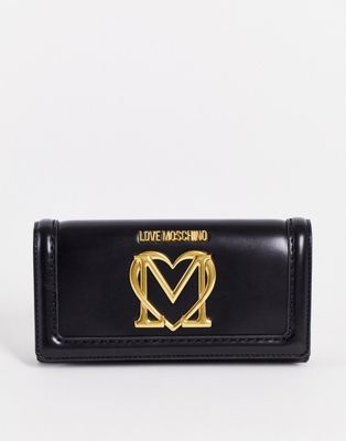 Love Moschino logo purse in black