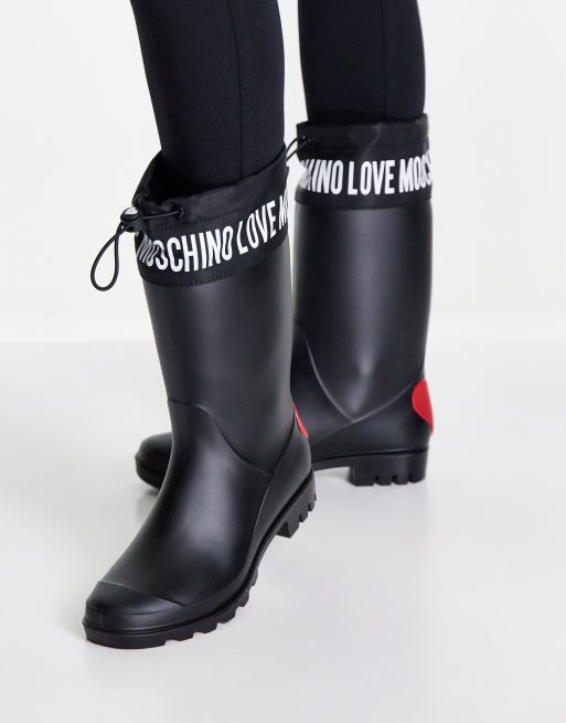 Moschino sales rubber boots