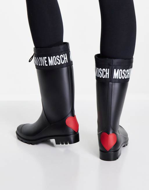 Love moschino deals rain boots