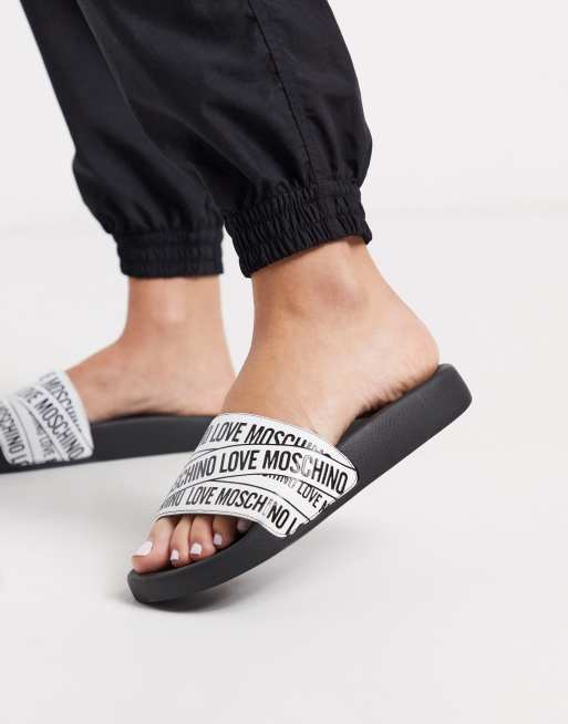 Womens moschino sliders new arrivals