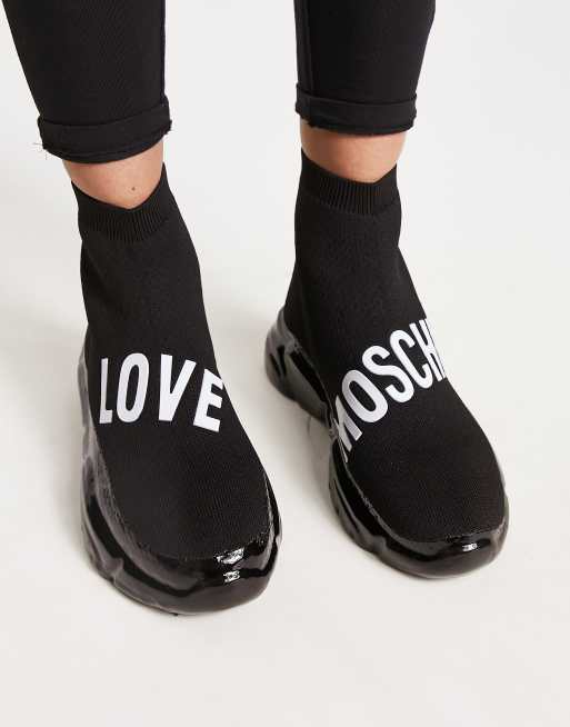 Moschino neoprene slip on trainers deals