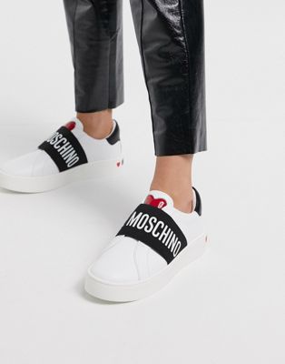 Love Moschino logo slip on sneakers | ASOS