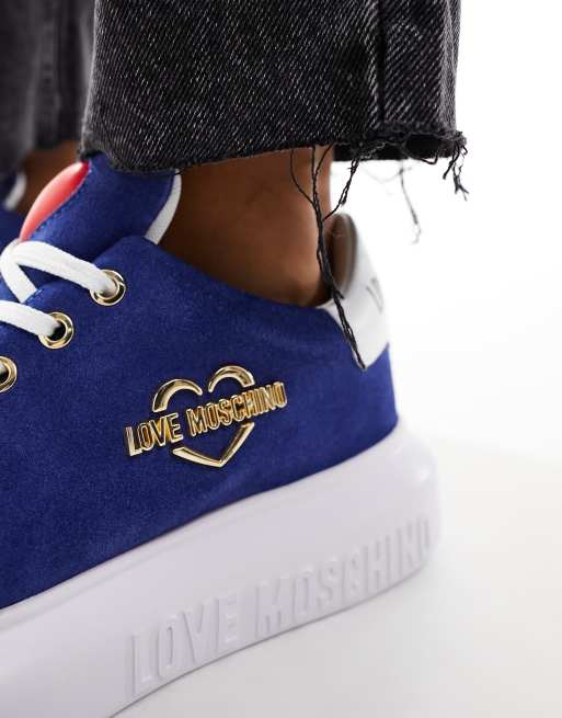 Love moschino discount sneakers blue