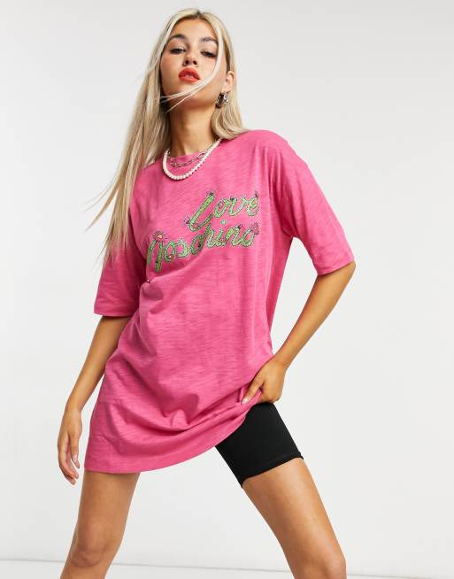 Moschino pink discount shirt dress