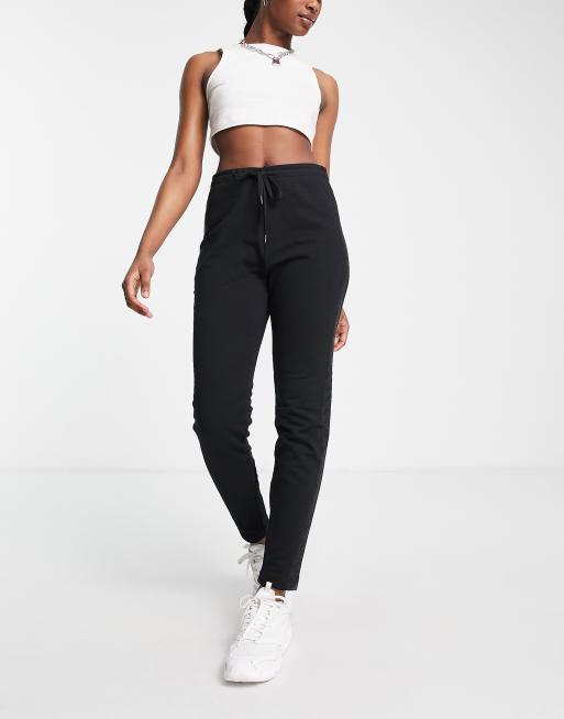 Love Moschino logo tape joggers in black ASOS