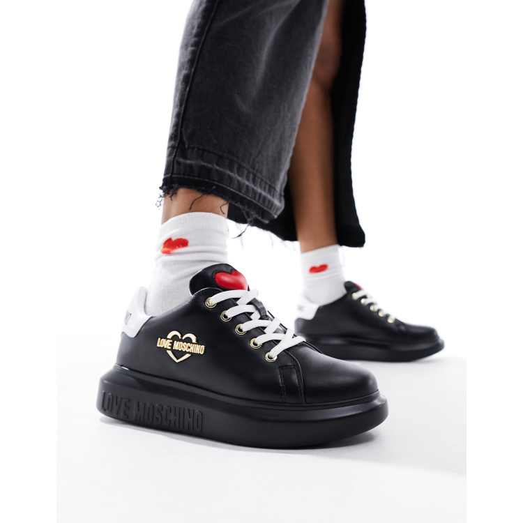 Love Moschino logo trainers in black ClassicfuncenterShops