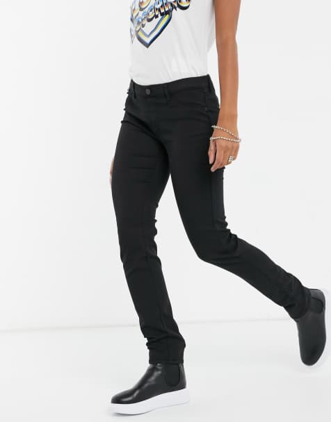 Love Moschino low rise skinny jeans in black - view 1