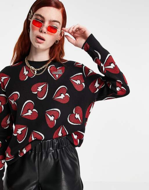 Love moschino hot sale rose jumper