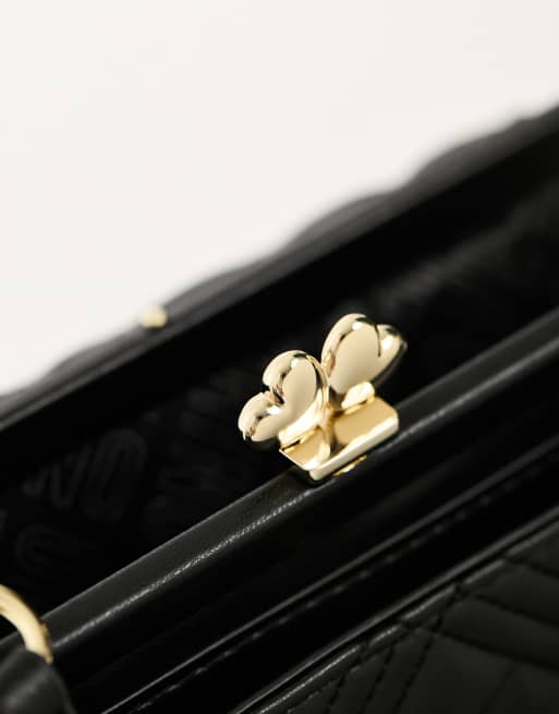 Love Moschino mini quilted lady bag in black, 4 of 4
