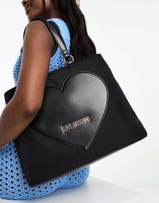 Love moschino tote hot sale bag with heart detail