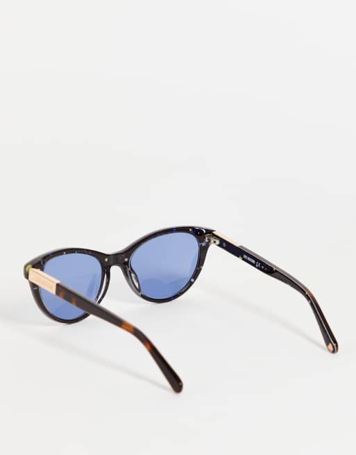 Love Moschino - Occhiali da sole cat-eye oversize tartarugati MOL 026/S, 2 di 4