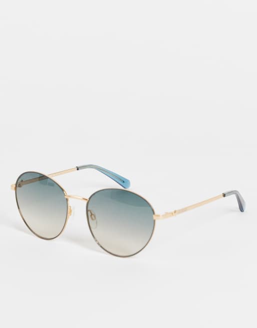 Love Moschino - Oversized ronde zonnebril in blauw MOL038/S