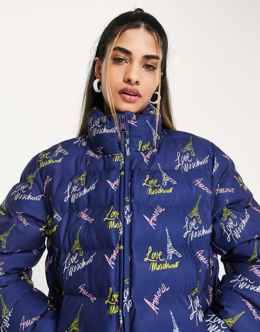 Love moschino discount puffer jacket women's