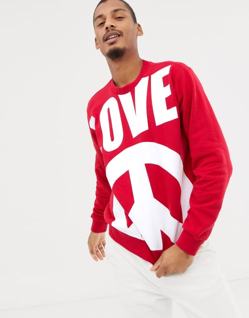 Love Moschino peace print sweater ASOS