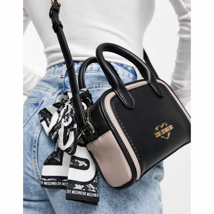 Love Moschino Petit sac avec foulard Noir ASOS