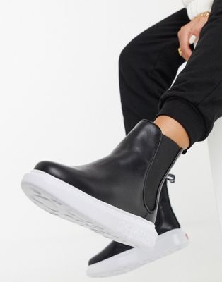 Love Moschino platform boots in black 