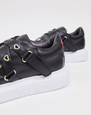 Love Moschino platform sneaker in black 