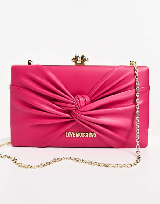 Pochette shop moschino rosa