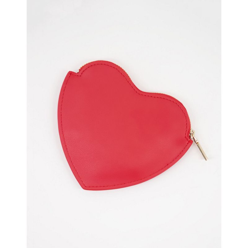 Designer  Love Moschino - Portamonete rosso a forma di cuore