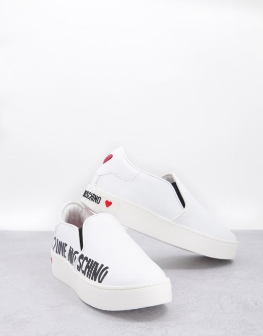 Moschino slip cheap on trainers