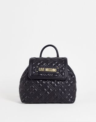 Love Moschino quilted backpack in black