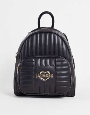 Love Moschino quilted backpack in black