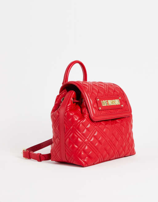 Love moschino best sale red backpack