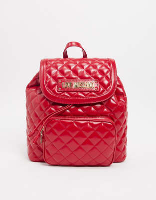 moschino quilted backpack