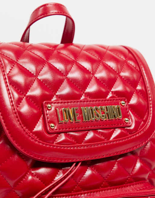 Love moschino red discount backpack