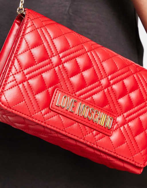 Love Moschino quilted cross body bag in red, 2 of 4