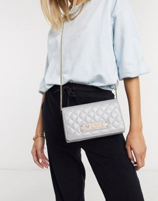 moschino quilted crossbody bag
